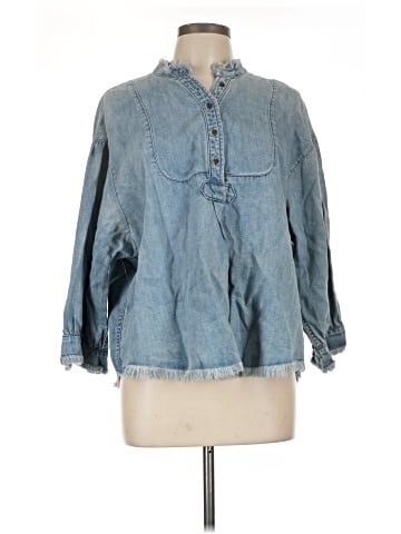 Holding Horses 3/4 Sleeve Button-Down Shirt (view 1)