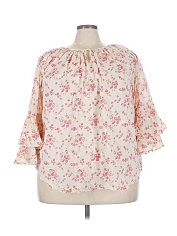 Chaps 3/4 Sleeve Blouse (view 1)