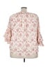 Chaps Pink 3/4 Sleeve Blouse Size 2X - photo 2