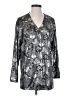 Joanna Paisley Silver 3/4 Sleeve Blouse Size S - photo 1