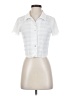 Glassons White Short Sleeve Button-Down Shirt Size S - photo 1