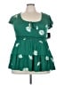 Torrid Green Short Sleeve Blouse Size 2X Plus (2) - photo 1