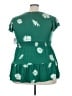 Torrid Green Short Sleeve Blouse Size 2X Plus (2) - photo 2