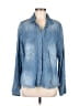 Cloth & Stone 100% Lyocell Blue Long Sleeve Button-Down Shirt Size M - photo 1