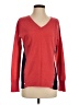 Elorie 100% Cashmere Color Block Red Cashmere Pullover Sweater Size S - photo 1