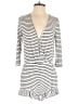 About A Girl Stripes Ivory Romper Size S - photo 1