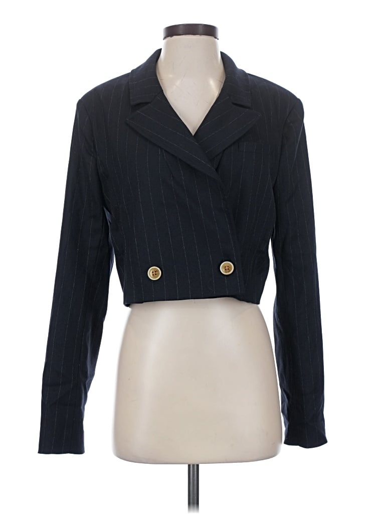 Pre-owned Free People Blazer Jacket In Blue