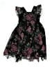 Pippa & Julie 100% Polyester Floral Black Dress Size 8 - photo 1