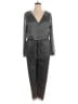 Halogen Metallic Silver Jumpsuit Size XL - photo 1