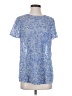 ASOS 100% Polyester Blue Short Sleeve Blouse Size 4 - photo 1