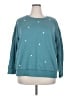 Joei & I Stars Teal Pullover Sweater Size 3X - photo 1