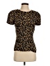 Ann Taylor Animal Print Gold Short Sleeve Top Size 4 - photo 1