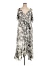 Sangria 100% Polyester Print Silver Casual Dress Size 14 - photo 1