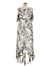 Sangria 100% Polyester Print Silver Casual Dress Size 14 - photo 2