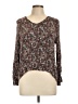 Everleigh 100% Rayon Brown Long Sleeve Blouse Size L - photo 1