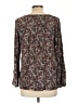 Everleigh 100% Rayon Brown Long Sleeve Blouse Size L - photo 2