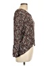 Everleigh 100% Rayon Brown Long Sleeve Blouse Size L - photo 4