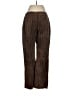 Wilsons Leather 100% Leather Stripes Brown Leather Pants Size 8 - photo 2