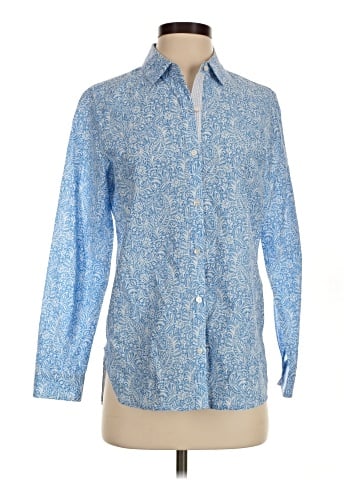 J. McLaughlin Long Sleeve Silk Top (view 1)