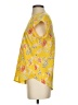 Fun2Fun 100% Polyester Floral Yellow Short Sleeve T-Shirt Size S - photo 5