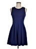 Aqua Solid Blue Cocktail Dress Size M - photo 1