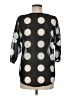Stile Benetton 100% Polyester Polka Dots Black 3/4 Sleeve Blouse Size M - photo 2