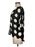 Stile Benetton 100% Polyester Polka Dots Black 3/4 Sleeve Blouse Size M - photo 5
