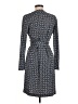 Ann Taylor Print Blue Casual Dress Size 6 - photo 2