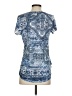 One World 100% Polyester Blue Short Sleeve Blouse Size S - photo 2