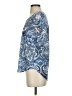 One World 100% Polyester Blue Short Sleeve Blouse Size S - photo 5