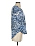 One World 100% Polyester Blue Short Sleeve Blouse Size S - photo 4
