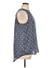 Fred David Gray Sleeveless Blouse Size XL - photo 4