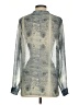 BCBGeneration Silver Long Sleeve Blouse Size S - photo 2
