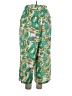 Rose + Olive Tropical Green Casual Pants Size 1X - photo 2