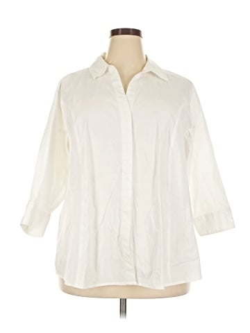Riders by Lee 3/4 Sleeve Button-Down Shirt (view 1)