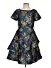 Shani Paisley Teal Cocktail Dress Size 2 - photo 1