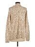 J. McLaughlin Animal Print Tan Turtleneck Sweater Size XS - photo 2