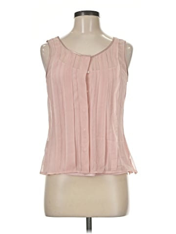 Calvin Klein Sleeveless Silk Top (view 1)
