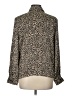 By Design Animal Print Brown Long Sleeve Blouse Size L - photo 2