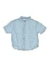 Zara 100% Cotton Blue Short Sleeve Button-Down Shirt Size 6 - photo 1