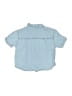 Zara 100% Cotton Blue Short Sleeve Button-Down Shirt Size 6 - photo 2