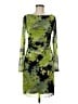DKNY Camo Graphic Ombre Tie-dye White Green Cocktail Dress Size 8 (petite) - photo 1