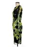 DKNY Camo Graphic Ombre Tie-dye White Green Cocktail Dress Size 8 (petite) - photo 5