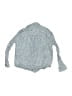 Zara Tweed Blue Long Sleeve Button-Down Shirt Size 6 - photo 2