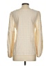 Max Studio 100% Cotton Ivory Long Sleeve T-Shirt Size S - photo 2