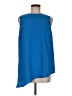W by Worth 100% Polyester Blue Sleeveless Blouse Size 8 - photo 1