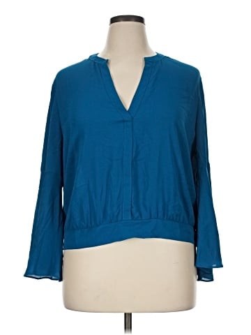 7th Avenue Design Studio New York & Company 3/4 Sleeve Blouse (view 1)