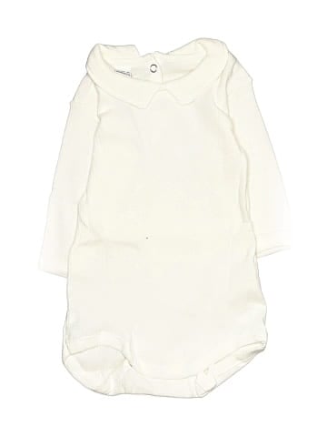 Petit Bateau Long Sleeve Onesie (view 1)