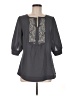 Brixon Ivy 100% Polyester Gray 3/4 Sleeve Blouse Size M - photo 1