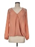 Astr 100% Polyester Orange Long Sleeve Blouse Size M (estimated) - photo 1